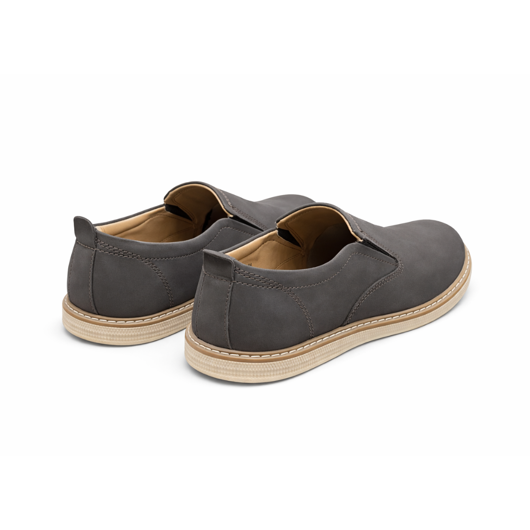 Suede Slip-On Dark Grey Shoes